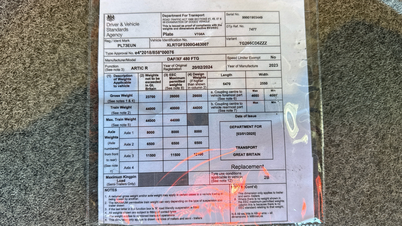 Τράκτορας Daf XF 480: φωτογραφία 11