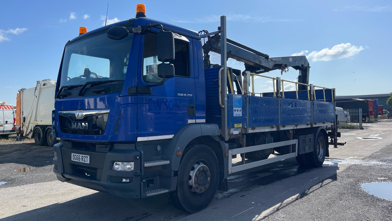 Man TGM 18.250 - Φορτηγό με ανοιχτή καρότσα, Φορτηγό με γερανό: φωτογραφία 2 Man TGM 18.250 - Φορτηγό με ανοιχτή καρότσα, Φορτηγό με γερανό: φωτογραφία 2