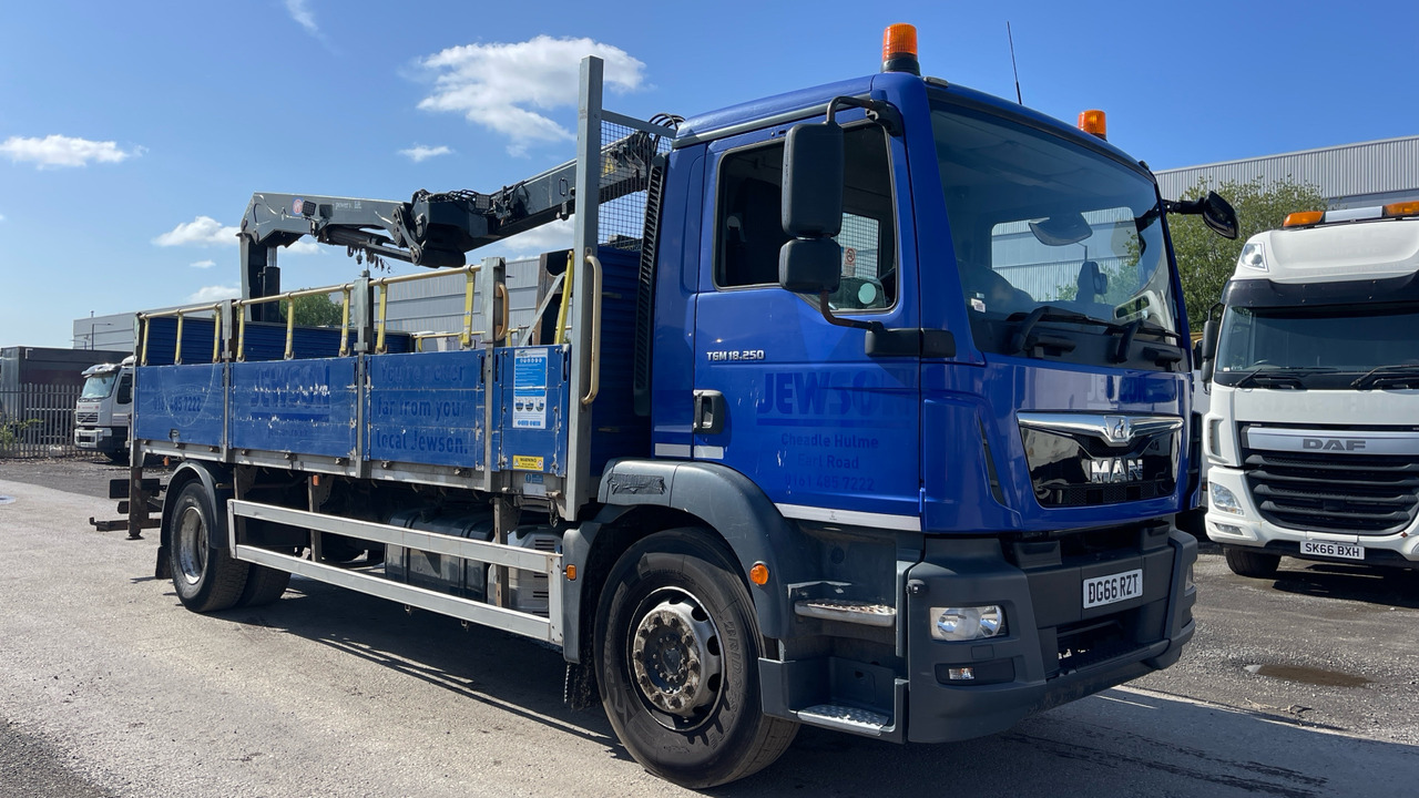 Man TGM 18.250 - Φορτηγό με ανοιχτή καρότσα, Φορτηγό με γερανό: φωτογραφία 1 Man TGM 18.250 - Φορτηγό με ανοιχτή καρότσα, Φορτηγό με γερανό: φωτογραφία 1