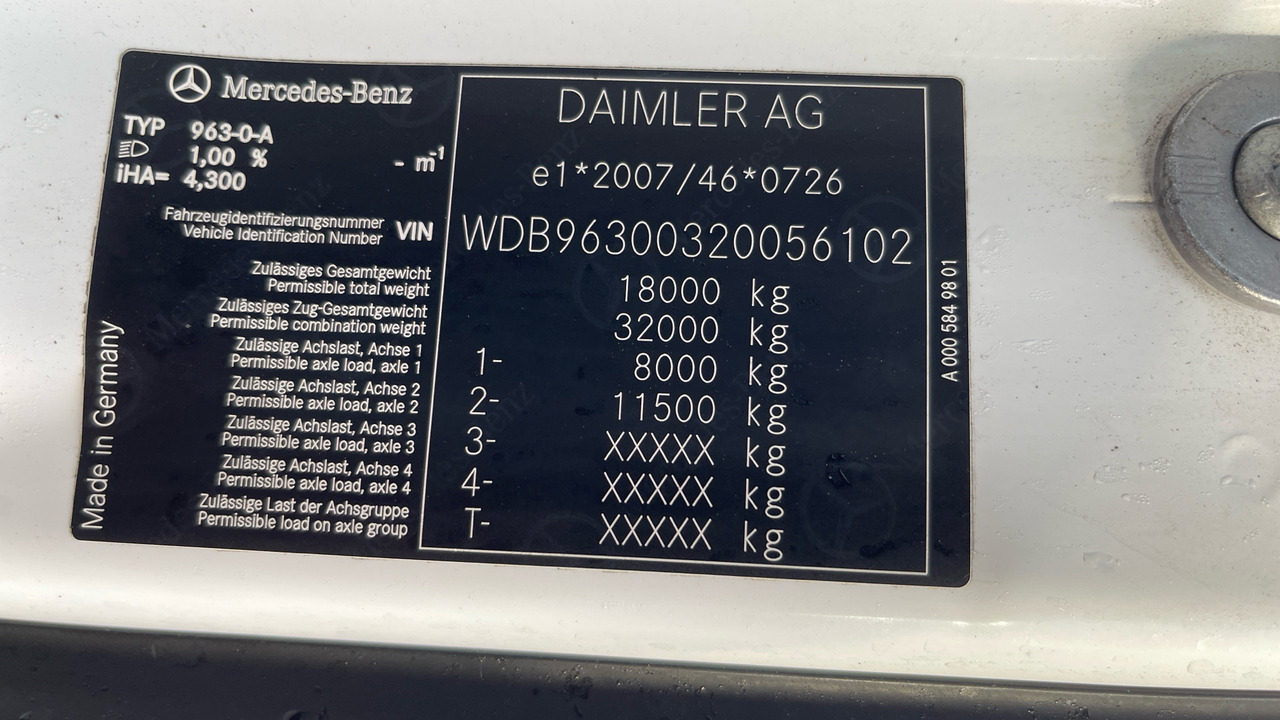 Φορτηγό μουσαμάς Mercedes-Benz Actros 1824: φωτογραφία 12 Φορτηγό μουσαμάς Mercedes-Benz Actros 1824: φωτογραφία 12