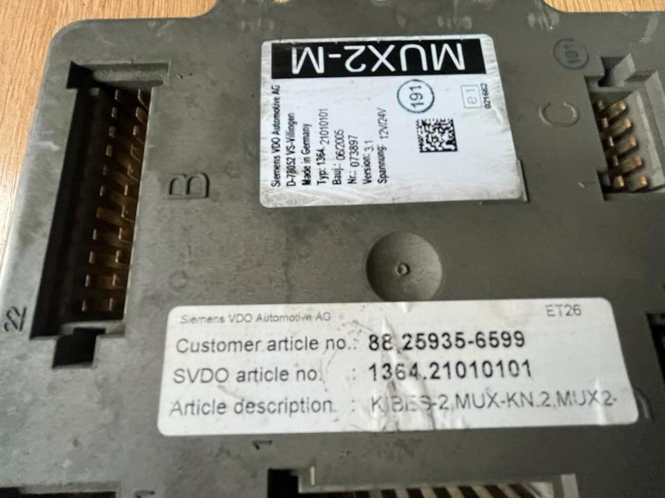 MAN Siemens VDO MUX2-M Steuergerät 88.25935-6599 - Ηλεκτρονική μονάδα ελέγχου για Φορτηγό: φωτογραφία 2 MAN Siemens VDO MUX2-M Steuergerät 88.25935-6599 - Ηλεκτρονική μονάδα ελέγχου για Φορτηγό: φωτογραφία 2