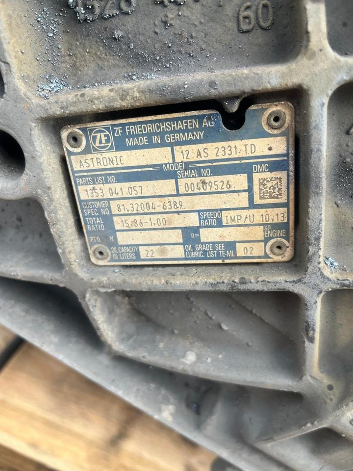 MAN TGX Getriebe ZF 12 AS 2331 TD mit Intarder 3 - Κιβώτιο ταχυτήτων για Φορτηγό: φωτογραφία 2 MAN TGX Getriebe ZF 12 AS 2331 TD mit Intarder 3 - Κιβώτιο ταχυτήτων για Φορτηγό: φωτογραφία 2