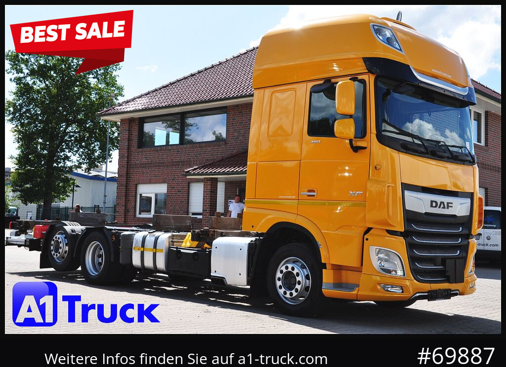 DAF XF 480, MultiBDF, 7,45, Standklima, LBW, - Φορτηγό μεταφοράς εμπορευματοκιβωτίων/ Κινητό αμάξωμα: φωτογραφία 1 DAF XF 480, MultiBDF, 7,45, Standklima, LBW, - Φορτηγό μεταφοράς εμπορευματοκιβωτίων/ Κινητό αμάξωμα: φωτογραφία 1