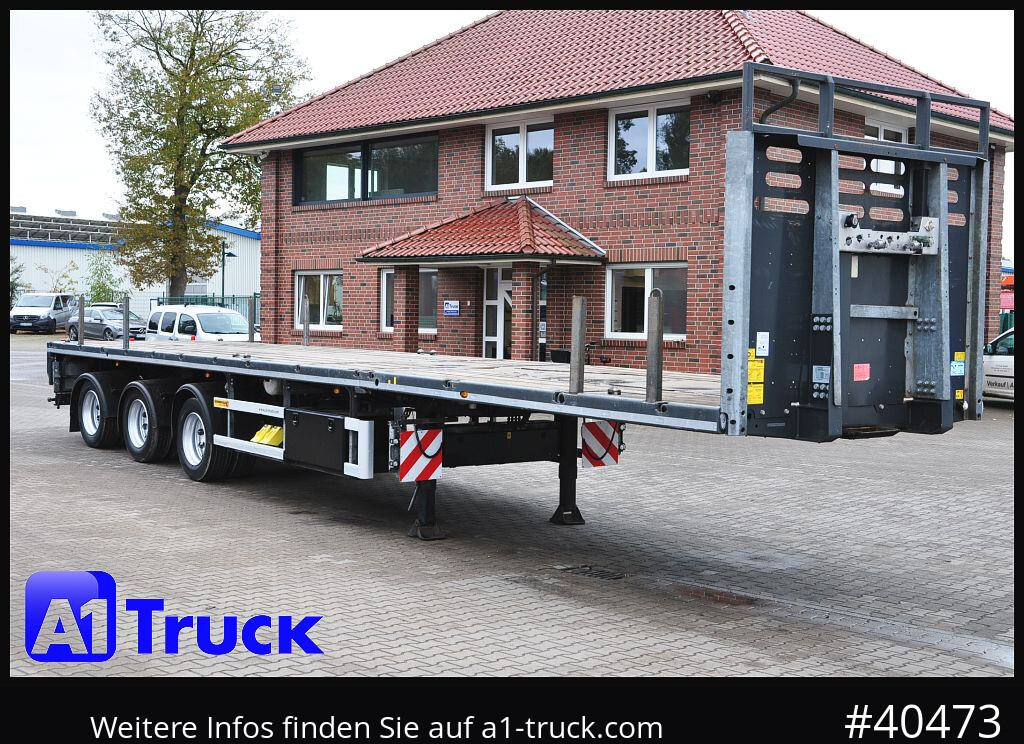 FAYMONVILLE F-S43-1AAF Telemax,3 zwangs gelenkt, Lenkachse - Επικαθήμενο πλατφόρμα/ Καρότσα: φωτογραφία 1 FAYMONVILLE F-S43-1AAF Telemax,3 zwangs gelenkt, Lenkachse - Επικαθήμενο πλατφόρμα/ Καρότσα: φωτογραφία 1