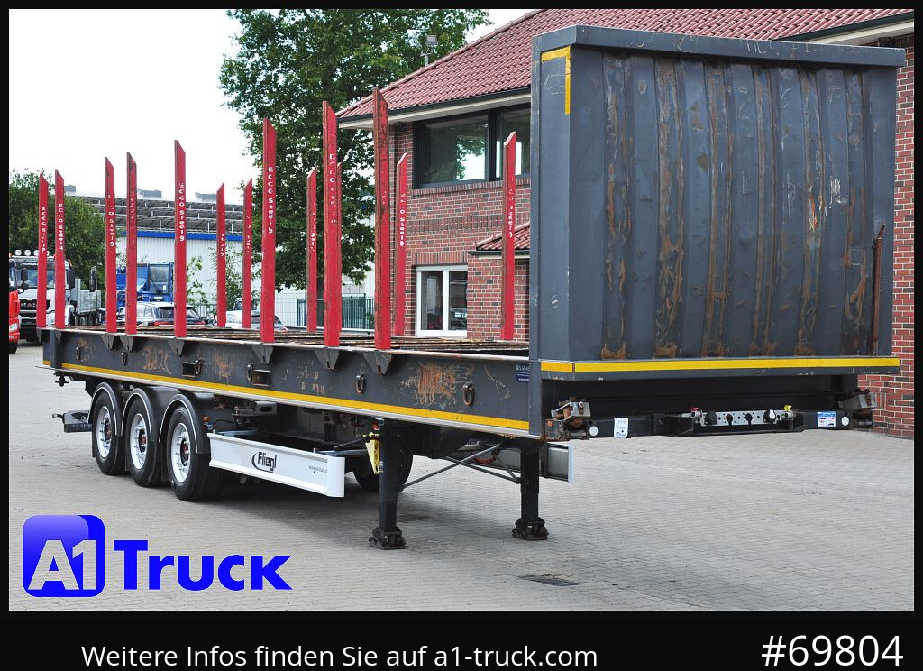 FLIEGL SDS01, Langholz, Containeraufbau, Liftachse, - Ημιρυμουλκούμενο μεταφοράς ξυλείας: φωτογραφία 1 FLIEGL SDS01, Langholz, Containeraufbau, Liftachse, - Ημιρυμουλκούμενο μεταφοράς ξυλείας: φωτογραφία 1