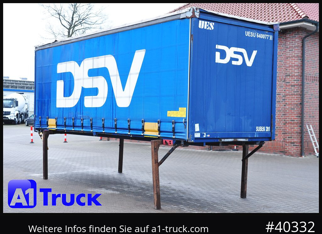 KRONE 7.45 BDF Wechselbrücke, Schiebeplane - Αμάξωμα με συρρόμενο μουσαμά: φωτογραφία 1 KRONE 7.45 BDF Wechselbrücke, Schiebeplane - Αμάξωμα με συρρόμενο μουσαμά: φωτογραφία 1