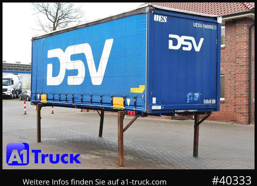 KRONE 7.45 BDF Wechselbrücke, Schiebeplane - Αμάξωμα με συρρόμενο μουσαμά: φωτογραφία 1 KRONE 7.45 BDF Wechselbrücke, Schiebeplane - Αμάξωμα με συρρόμενο μουσαμά: φωτογραφία 1