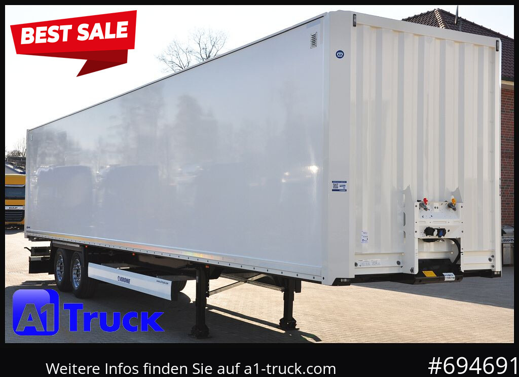 KRONE SZ 2 achs Koffer, Code XL, VDI 2700, SOFORT - Επικαθήμενο κόφα: φωτογραφία 1 KRONE SZ 2 achs Koffer, Code XL, VDI 2700, SOFORT - Επικαθήμενο κόφα: φωτογραφία 1