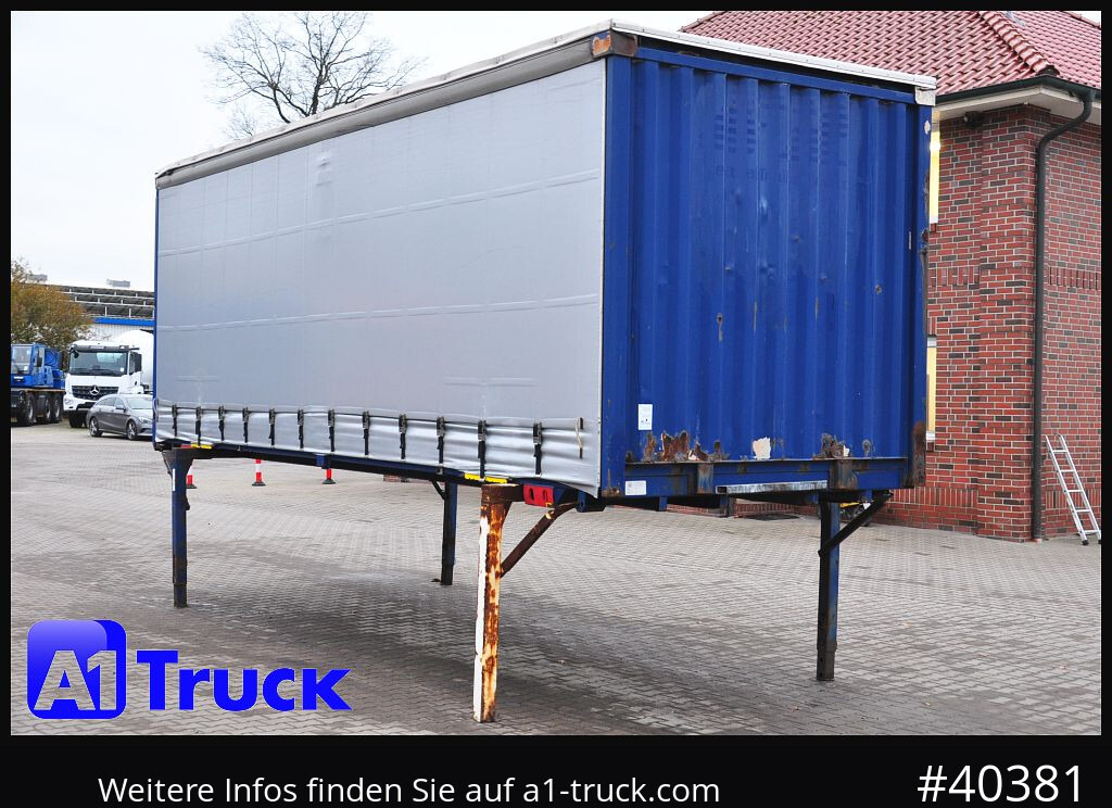 KRONE Wechselbrücke 7,45 neue Plane, Bordwand - Αμάξωμα με συρρόμενο μουσαμά: φωτογραφία 1 KRONE Wechselbrücke 7,45 neue Plane, Bordwand - Αμάξωμα με συρρόμενο μουσαμά: φωτογραφία 1