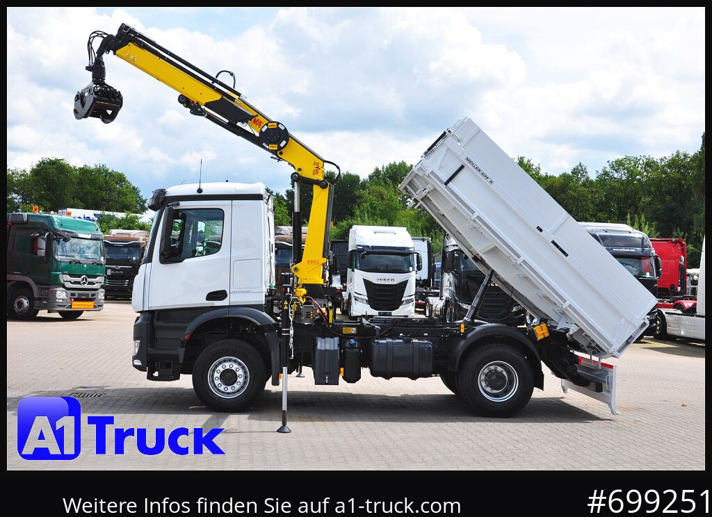 MERCEDES-BENZ Arocs 1840, Kipper + Kran,Funk Navi, - Φορτηγό με γερανό, Φορτηγό ανατρεπόμενο: φωτογραφία 2 MERCEDES-BENZ Arocs 1840, Kipper + Kran,Funk Navi, - Φορτηγό με γερανό, Φορτηγό ανατρεπόμενο: φωτογραφία 2