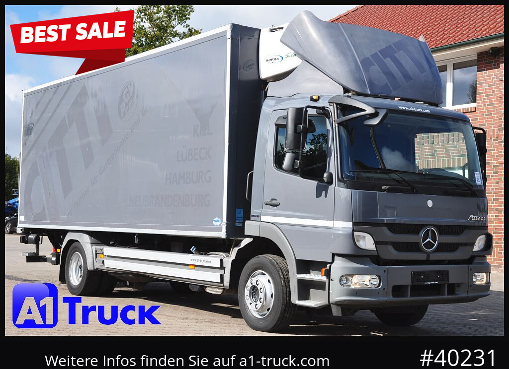 MERCEDES-BENZ Atego 1222, Kühlkoffer, Carrier Supra 850 Mt, LBW - Φορτηγό ψυγείο: φωτογραφία 1 MERCEDES-BENZ Atego 1222, Kühlkoffer, Carrier Supra 850 Mt, LBW - Φορτηγό ψυγείο: φωτογραφία 1
