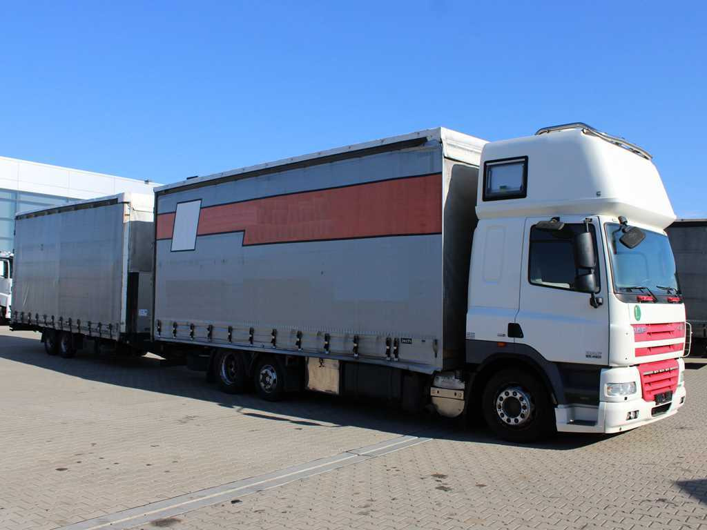 DAF CF 85.460, 6X2, INDEPENDENT AIR CONDITIONING + FLIEGL TPS 100 (2003) - Φορτηγό μουσαμάς: φωτογραφία 3 DAF CF 85.460, 6X2, INDEPENDENT AIR CONDITIONING + FLIEGL TPS 100 (2003) - Φορτηγό μουσαμάς: φωτογραφία 3