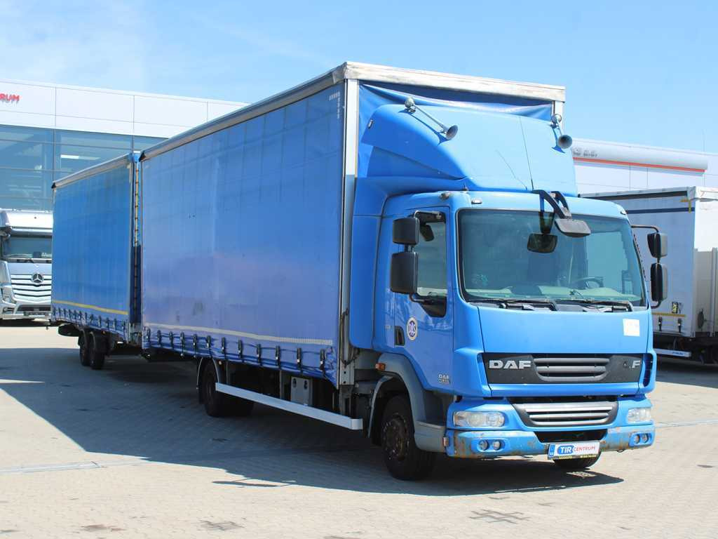DAF FA LF 45, EURO 5, TYRES 80% + AGADOS TRAILER - Φορτηγό μουσαμάς: φωτογραφία 3 DAF FA LF 45, EURO 5, TYRES 80% + AGADOS TRAILER - Φορτηγό μουσαμάς: φωτογραφία 3