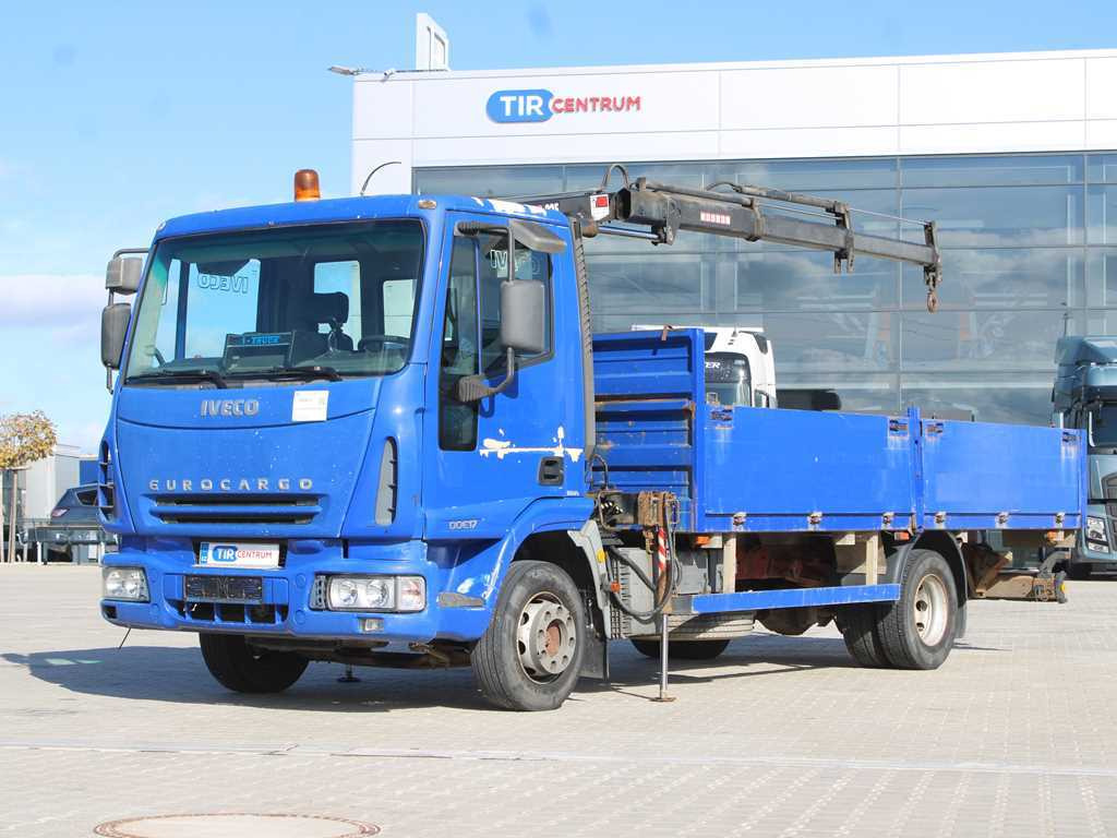 Iveco EUROCARGO 100E17, EURO 3, HYDRAULIC ARM HIAB 035-2 - Φορτηγό με ανοιχτή καρότσα, Φορτηγό με γερανό: φωτογραφία 1 Iveco EUROCARGO 100E17, EURO 3, HYDRAULIC ARM HIAB 035-2 - Φορτηγό με ανοιχτή καρότσα, Φορτηγό με γερανό: φωτογραφία 1