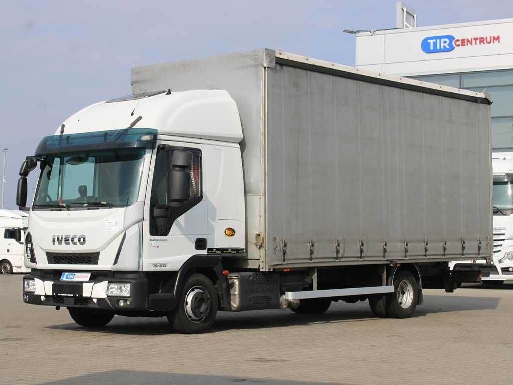 Iveco EUROCARGO 75E210, EURO 6, PNEU 80% - Φορτηγό μουσαμάς: φωτογραφία 1 Iveco EUROCARGO 75E210, EURO 6, PNEU 80% - Φορτηγό μουσαμάς: φωτογραφία 1