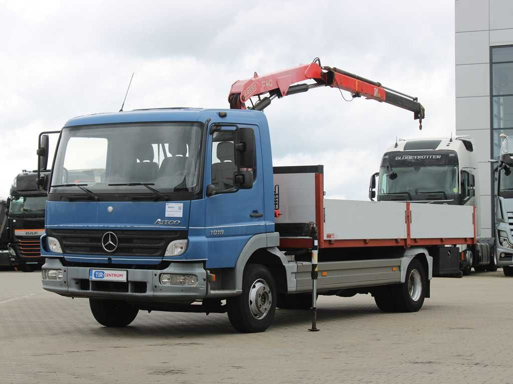 Mercedes-Benz ATEGO 1018, EURO 3, CRANE FASSI F40A.21 - Φορτηγό με ανοιχτή καρότσα, Φορτηγό με γερανό: φωτογραφία 1 Mercedes-Benz ATEGO 1018, EURO 3, CRANE FASSI F40A.21 - Φορτηγό με ανοιχτή καρότσα, Φορτηγό με γερανό: φωτογραφία 1