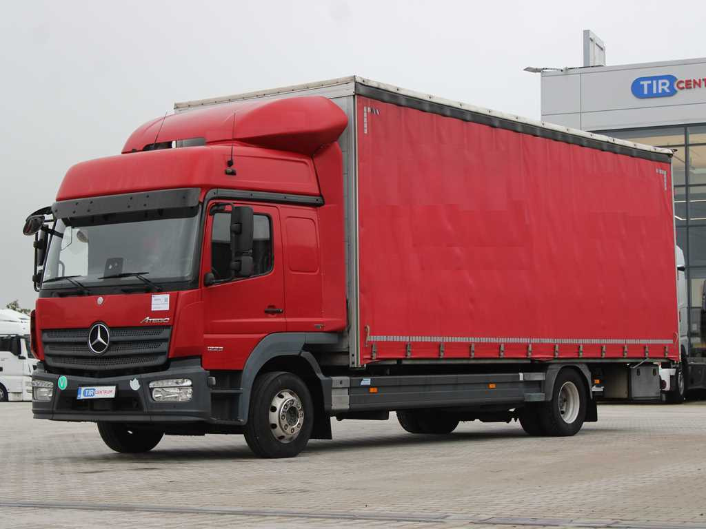Mercedes-Benz ATEGO 1223, EURO 6, NAVIGATION, TIRES 80% - Φορτηγό μουσαμάς: φωτογραφία 1 Mercedes-Benz ATEGO 1223, EURO 6, NAVIGATION, TIRES 80% - Φορτηγό μουσαμάς: φωτογραφία 1