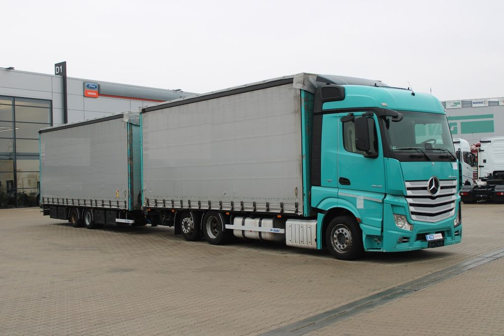Mercedes-Benz Actros 2542, 6x2,EURO 6 + TRAILER PANAV TV018L - Φορτηγό μουσαμάς: φωτογραφία 2 Mercedes-Benz Actros 2542, 6x2,EURO 6 + TRAILER PANAV TV018L - Φορτηγό μουσαμάς: φωτογραφία 2