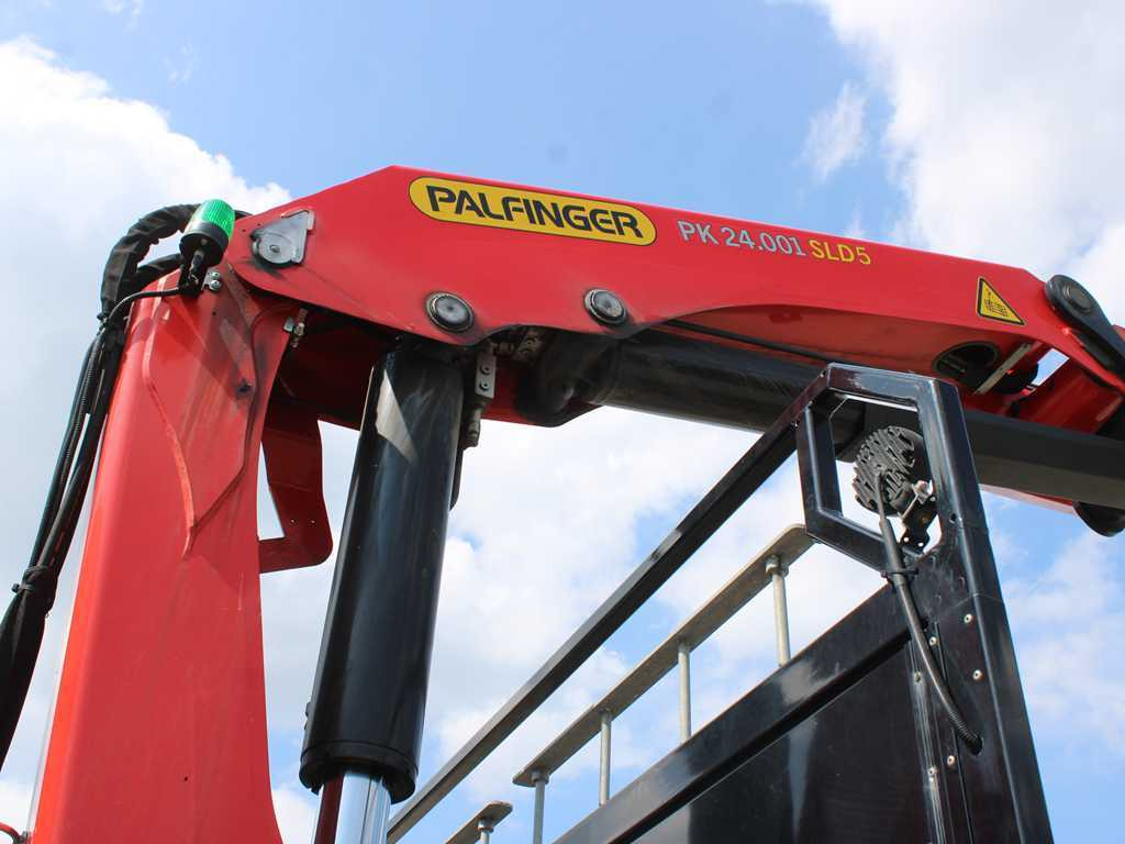 Φορτηγό με ανοιχτή καρότσα, Φορτηγό με γερανό Mercedes-Benz Arocs 2542, 6X2, EURO 6, SIDE PANEL, NAVIGATION, CAMERA, PALFINGER PK 24.001 SLD5: φωτογραφία 12