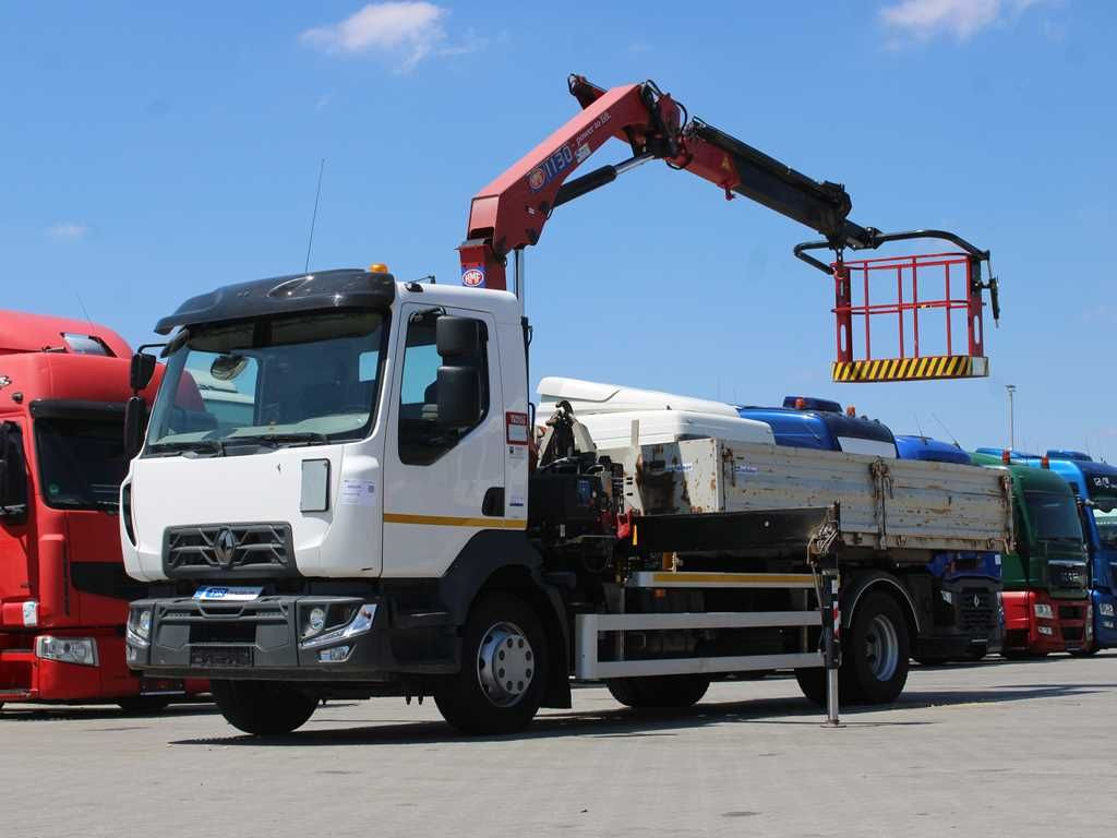 Renault D16, CRANE HMF 1130K- RC+ PLATFORM, PARKING CAM. - Φορτηγό φόρτωσης γάντζου, Φορτηγό με γερανό: φωτογραφία 1 Renault D16, CRANE HMF 1130K- RC+ PLATFORM, PARKING CAM. - Φορτηγό φόρτωσης γάντζου, Φορτηγό με γερανό: φωτογραφία 1