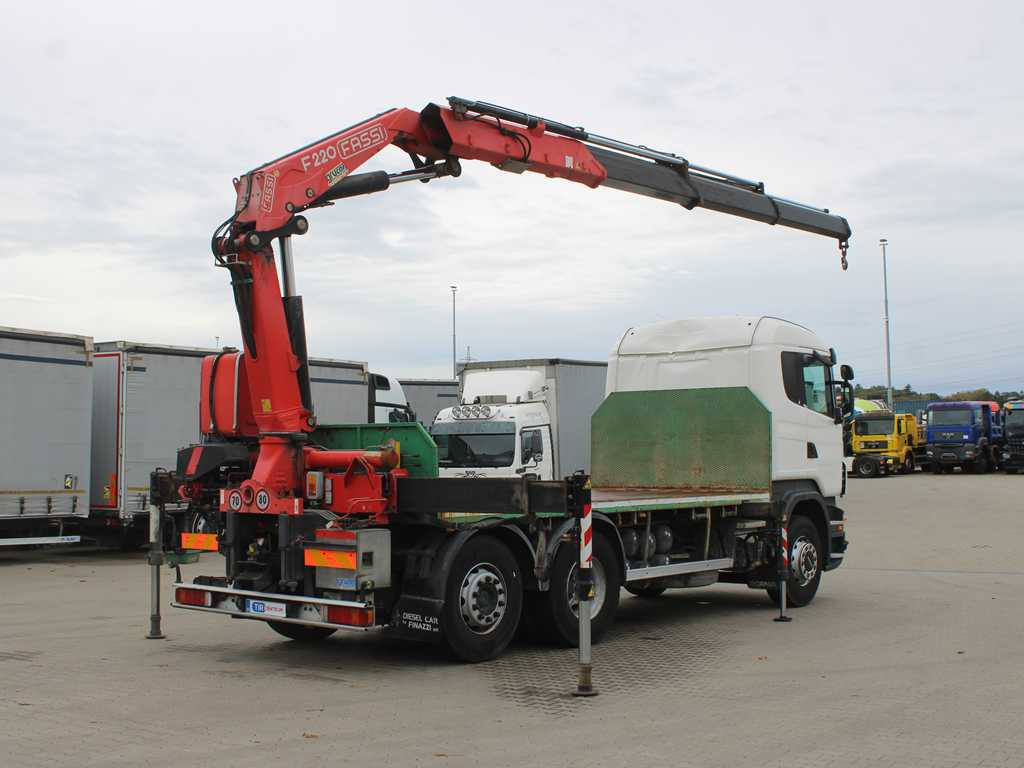 Scania R 500, 6X2, EURO 4, OPTICRUISE, HYDRAULIC ARM FASSI F220A.23 - Φορτηγό με ανοιχτή καρότσα, Φορτηγό με γερανό: φωτογραφία 4 Scania R 500, 6X2, EURO 4, OPTICRUISE, HYDRAULIC ARM FASSI F220A.23 - Φορτηγό με ανοιχτή καρότσα, Φορτηγό με γερανό: φωτογραφία 4