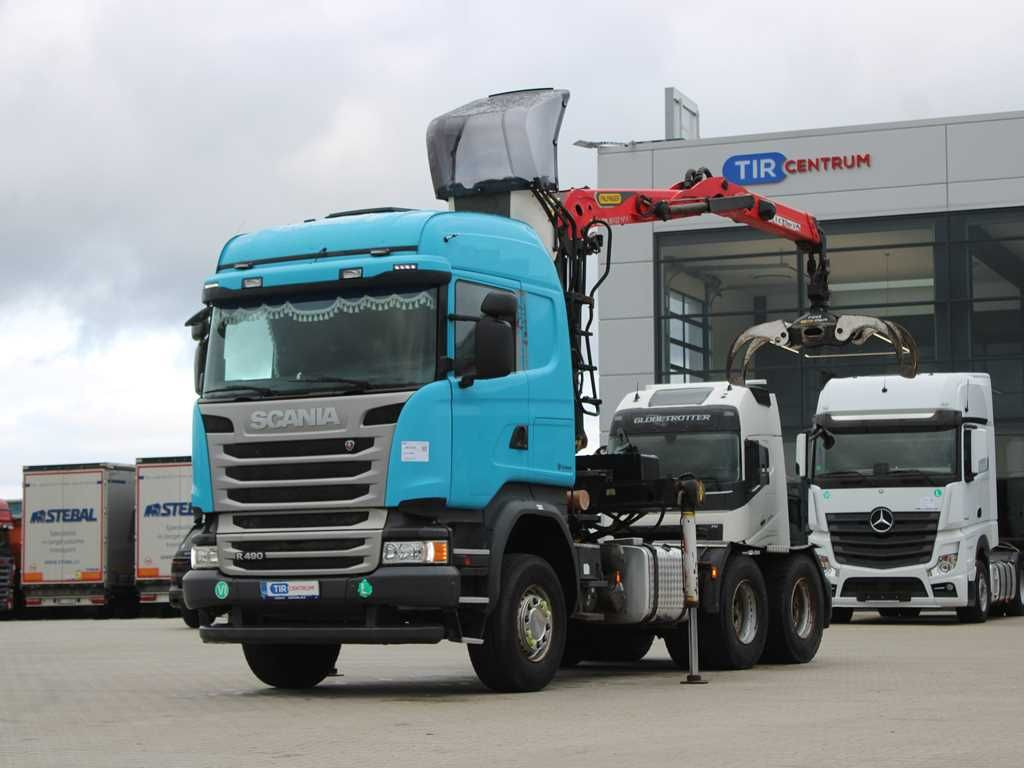 Scania R490, 6X4, EURO 6, PALFINGER EPSILON M13Z91 - Φορτηγό ξυλείας, Φορτηγό με γερανό: φωτογραφία 1 Scania R490, 6X4, EURO 6, PALFINGER EPSILON M13Z91 - Φορτηγό ξυλείας, Φορτηγό με γερανό: φωτογραφία 1