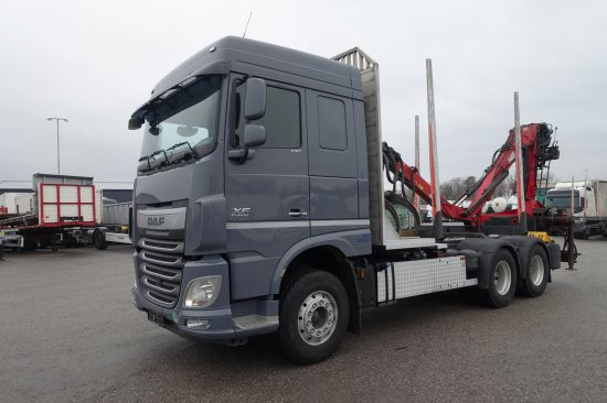 DAF FAT XF 510 mit Penz Ladekran 15Z8.70 inkl. Holzgreifer 6x4 - Φορτηγό ξυλείας: φωτογραφία 1 DAF FAT XF 510 mit Penz Ladekran 15Z8.70 inkl. Holzgreifer 6x4 - Φορτηγό ξυλείας: φωτογραφία 1