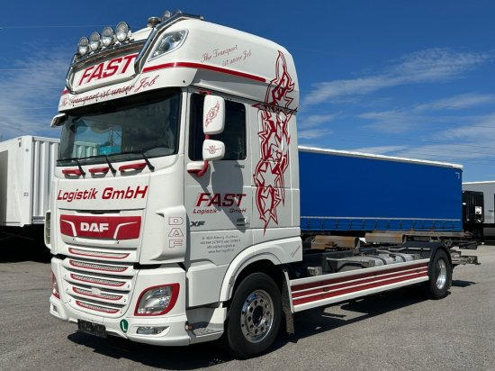 DAF XF 480 FA BDF SSC Euro 6, Bär Cargolift Falt, Retarder - Φορτηγό μεταφοράς εμπορευματοκιβωτίων/ Κινητό αμάξωμα: φωτογραφία 1 DAF XF 480 FA BDF SSC Euro 6, Bär Cargolift Falt, Retarder - Φορτηγό μεταφοράς εμπορευματοκιβωτίων/ Κινητό αμάξωμα: φωτογραφία 1