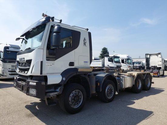 Iveco 8x4 Meiller Abroller, Automatik, E6, Retarder, - Φορτηγό φόρτωσης γάντζου, Φορτηγό με γερανό: φωτογραφία 1 Iveco 8x4 Meiller Abroller, Automatik, E6, Retarder, - Φορτηγό φόρτωσης γάντζου, Φορτηγό με γερανό: φωτογραφία 1