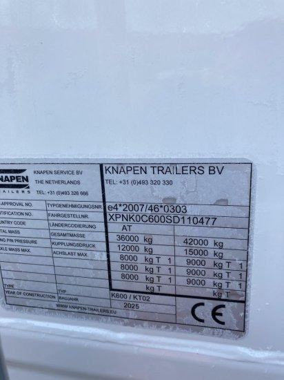 Knapen K600 Schubboden, Seitentüren , 87m³, Liftachse, Alu-Felgen, 6mm - Επικαθήμενο μεταφορική βουτσάς: φωτογραφία 3 Knapen K600 Schubboden, Seitentüren , 87m³, Liftachse, Alu-Felgen, 6mm - Επικαθήμενο μεταφορική βουτσάς: φωτογραφία 3