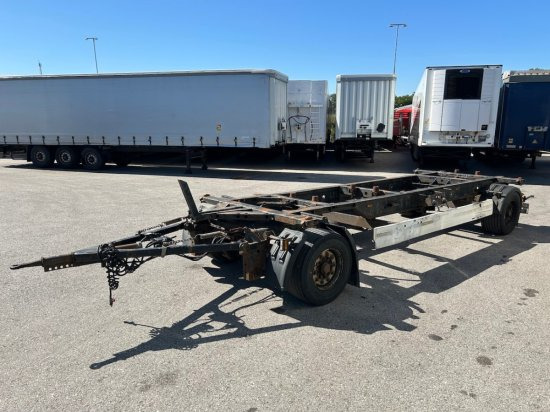 Krone AZW, Maxi BDF-Lafette, BPW-Achsen - Ρυμούλκα μεταφοράς εμπορευματοκιβωτίων/ Κινητό αμάξωμα: φωτογραφία 1 Krone AZW, Maxi BDF-Lafette, BPW-Achsen - Ρυμούλκα μεταφοράς εμπορευματοκιβωτίων/ Κινητό αμάξωμα: φωτογραφία 1