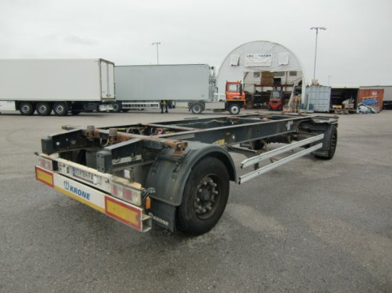 Krone Maxi Lafette BPW Achsen 3 Stück - Ρυμούλκα μεταφοράς εμπορευματοκιβωτίων/ Κινητό αμάξωμα: φωτογραφία 4 Krone Maxi Lafette BPW Achsen 3 Stück - Ρυμούλκα μεταφοράς εμπορευματοκιβωτίων/ Κινητό αμάξωμα: φωτογραφία 4