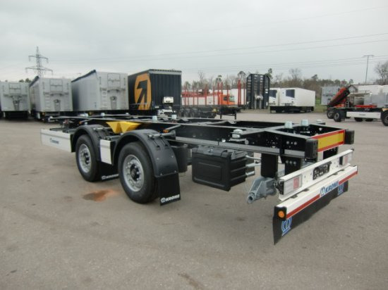 Krone ZZ/DC07 Tandem Lafette, Standard, BPW-Achsen, Heckabstützung - Ρυμούλκα μεταφοράς εμπορευματοκιβωτίων/ Κινητό αμάξωμα: φωτογραφία 4 Krone ZZ/DC07 Tandem Lafette, Standard, BPW-Achsen, Heckabstützung - Ρυμούλκα μεταφοράς εμπορευματοκιβωτίων/ Κινητό αμάξωμα: φωτογραφία 4
