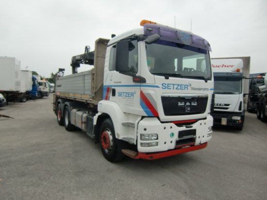 MAN TGS 26.400 3-Seitenkipper, 6x2-2 Lenkachse HIAB 144ES -3DUO - Φορτηγό ανατρεπόμενο, Φορτηγό με γερανό: φωτογραφία 3 MAN TGS 26.400 3-Seitenkipper, 6x2-2 Lenkachse HIAB 144ES -3DUO - Φορτηγό ανατρεπόμενο, Φορτηγό με γερανό: φωτογραφία 3