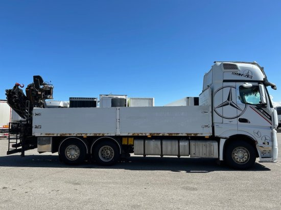 Mercedes-Benz Actros 2545 L 6x2, Retarder, Pritsche, Hiab XS 166 D-4 PRO, E5 - Φορτηγό με ανοιχτή καρότσα, Φορτηγό με γερανό: φωτογραφία 4 Mercedes-Benz Actros 2545 L 6x2, Retarder, Pritsche, Hiab XS 166 D-4 PRO, E5 - Φορτηγό με ανοιχτή καρότσα, Φορτηγό με γερανό: φωτογραφία 4
