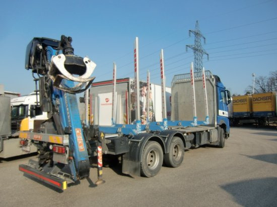 Mercedes-Benz Arocs 3353 6x4 Holztransp., Palfinger Kran Epsilon - Φορτηγό ξυλείας, Φορτηγό με γερανό: φωτογραφία 4 Mercedes-Benz Arocs 3353 6x4 Holztransp., Palfinger Kran Epsilon - Φορτηγό ξυλείας, Φορτηγό με γερανό: φωτογραφία 4