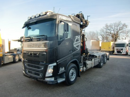 Volvo FH 500 6x2, Schrottkran, Waage, E6, Liftachse - Φορτηγό φόρτωσης γάντζου, Φορτηγό με γερανό: φωτογραφία 1 Volvo FH 500 6x2, Schrottkran, Waage, E6, Liftachse - Φορτηγό φόρτωσης γάντζου, Φορτηγό με γερανό: φωτογραφία 1