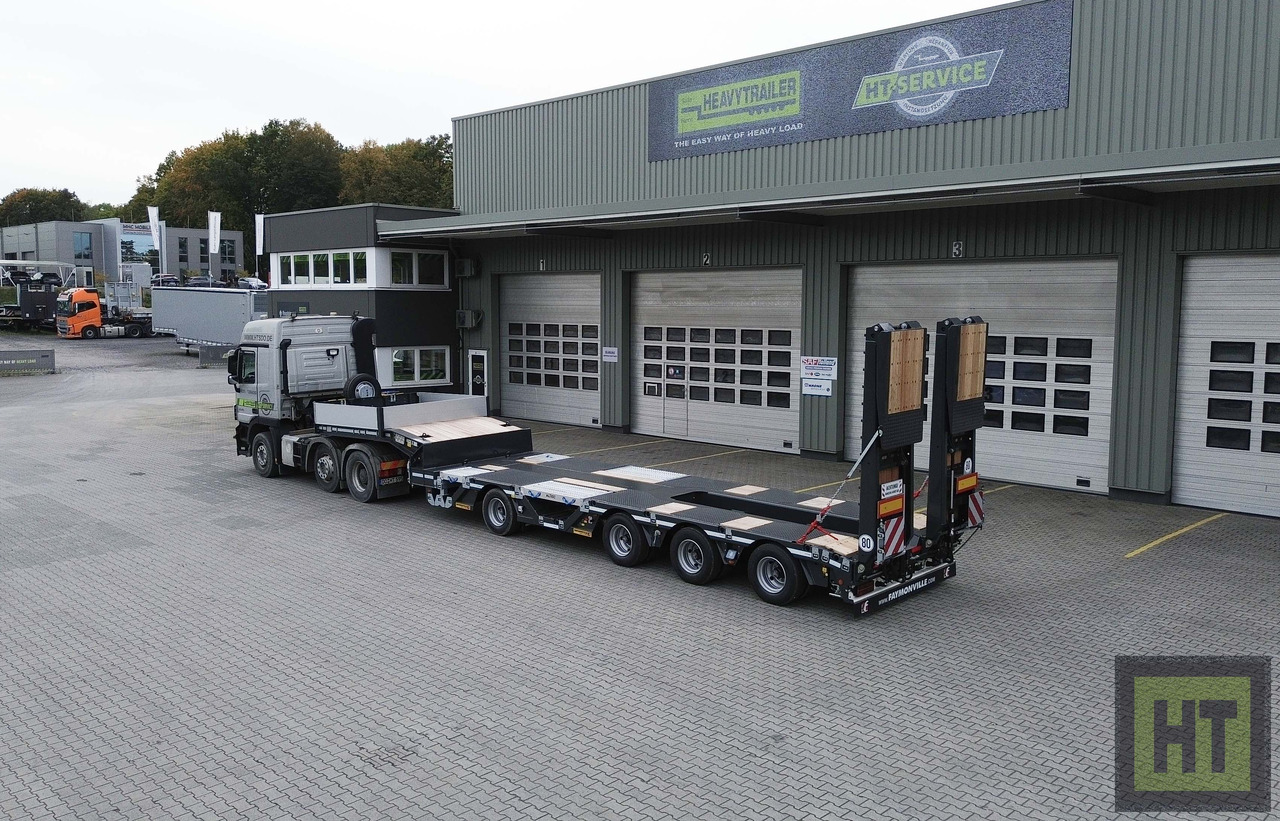 Faymonville 4-(1+3)-Achs-Tele-Semi-Radmulden-Rampen zg - Επικαθήμενο με χαμηλό δάπεδο: φωτογραφία 1 Faymonville 4-(1+3)-Achs-Tele-Semi-Radmulden-Rampen zg - Επικαθήμενο με χαμηλό δάπεδο: φωτογραφία 1