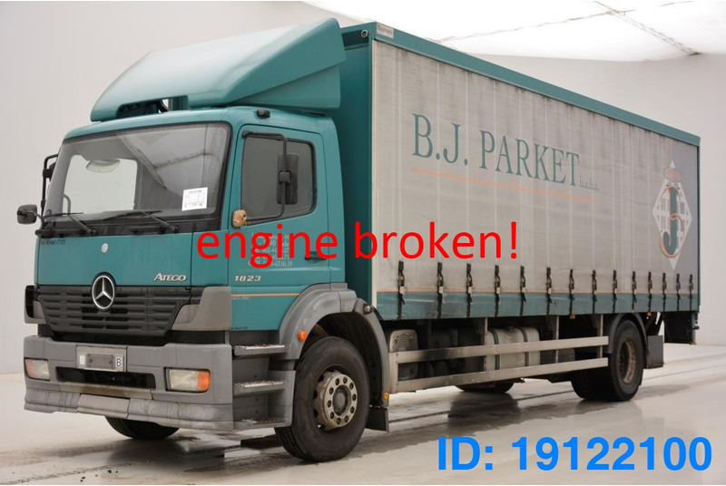 Mercedes-Benz Atego 1823 - damaged engine - Φορτηγό μουσαμάς: φωτογραφία 1 Mercedes-Benz Atego 1823 - damaged engine - Φορτηγό μουσαμάς: φωτογραφία 1