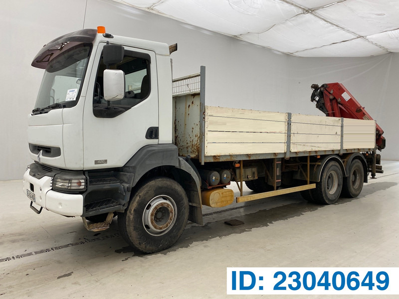 Renault Kerax 420 DCi - 6x4 - Φορτηγό με ανοιχτή καρότσα, Φορτηγό με γερανό: φωτογραφία 1 Renault Kerax 420 DCi - 6x4 - Φορτηγό με ανοιχτή καρότσα, Φορτηγό με γερανό: φωτογραφία 1