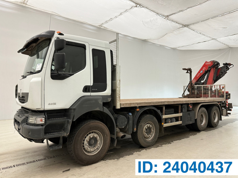 Renault Kerax 460 DXi - 8x4 - Φορτηγό με ανοιχτή καρότσα, Φορτηγό με γερανό: φωτογραφία 1 Renault Kerax 460 DXi - 8x4 - Φορτηγό με ανοιχτή καρότσα, Φορτηγό με γερανό: φωτογραφία 1