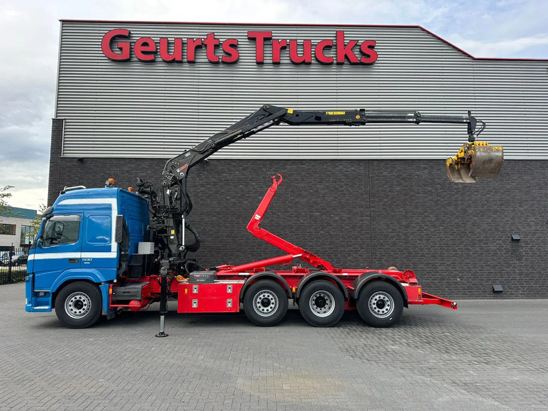 Volvo FM 500 8X2 HIAB MULTILIFT HAAKARMSYSTEM / ABROLLKIPPER / HOOKLIFT MET HIAB LOGLIFT 165Z LAADKRAAN - Φορτηγό φόρτωσης γάντζου, Φορτηγό με γερανό: φωτογραφία 1 Volvo FM 500 8X2 HIAB MULTILIFT HAAKARMSYSTEM / ABROLLKIPPER / HOOKLIFT MET HIAB LOGLIFT 165Z LAADKRAAN - Φορτηγό φόρτωσης γάντζου, Φορτηγό με γερανό: φωτογραφία 1