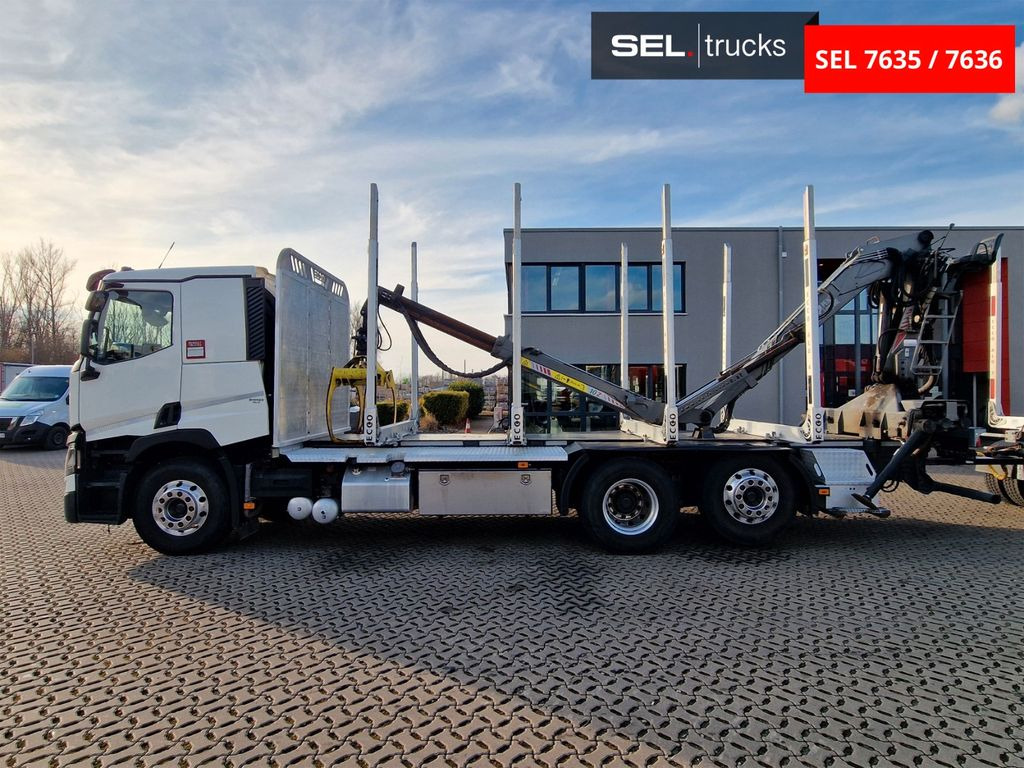 Φορτηγό ξυλείας, Φορτηγό με γερανό Renault T 520 / Alu-Felgen / Euro 6D / Liftachse: φωτογραφία 9