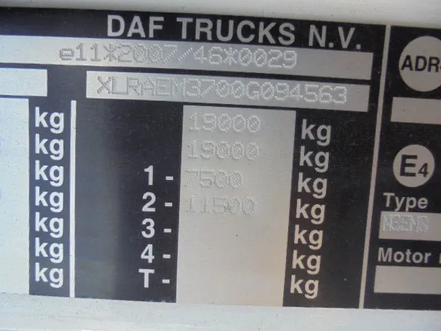 Φορτηγό κόφα DAF CF 250 FA LOW KM NL TRUCK: φωτογραφία 17