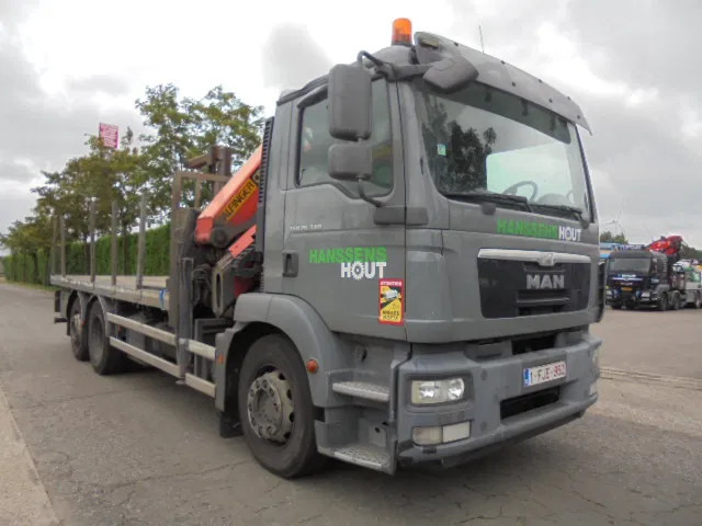 MAN TGM 26.340 340 6X2 GESTUURD - Φορτηγό με ανοιχτή καρότσα, Φορτηγό με γερανό: φωτογραφία 3 MAN TGM 26.340 340 6X2 GESTUURD - Φορτηγό με ανοιχτή καρότσα, Φορτηγό με γερανό: φωτογραφία 3