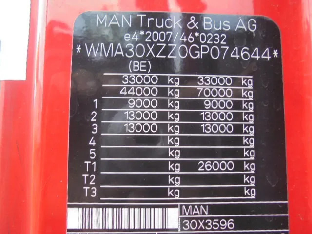 Τράκτορας MAN TGX 33.480 6X4 Manual Gearbox Retarder: φωτογραφία 20 Τράκτορας MAN TGX 33.480 6X4 Manual Gearbox Retarder: φωτογραφία 20