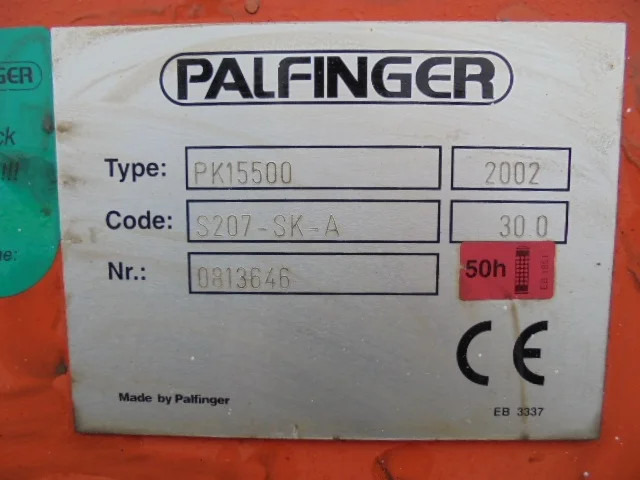 Palfinger PK 15500 - Μπούμα: φωτογραφία 5 Palfinger PK 15500 - Μπούμα: φωτογραφία 5