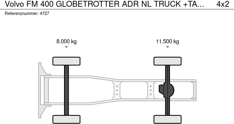 Τράκτορας Volvo FM 400 GLOBETROTTER ADR NL TRUCK +TANK TRAILER: φωτογραφία 13 Τράκτορας Volvo FM 400 GLOBETROTTER ADR NL TRUCK +TANK TRAILER: φωτογραφία 13