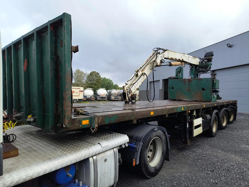 EKW WITH FONCTIONING (!) GLIDING CRANE - Επικαθήμενο πλατφόρμα/ Καρότσα: φωτογραφία 1 EKW WITH FONCTIONING (!) GLIDING CRANE - Επικαθήμενο πλατφόρμα/ Καρότσα: φωτογραφία 1