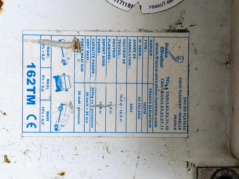 Φορτηγό με εναέρια πλατφόρμα Renault Midlum 180 FRANCE LIFT 162TM - 16 METER: φωτογραφία 17
